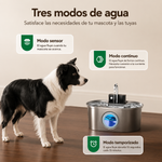 Bebedero Automático con Filtro para Perros y Gatos – Acero Inoxidable